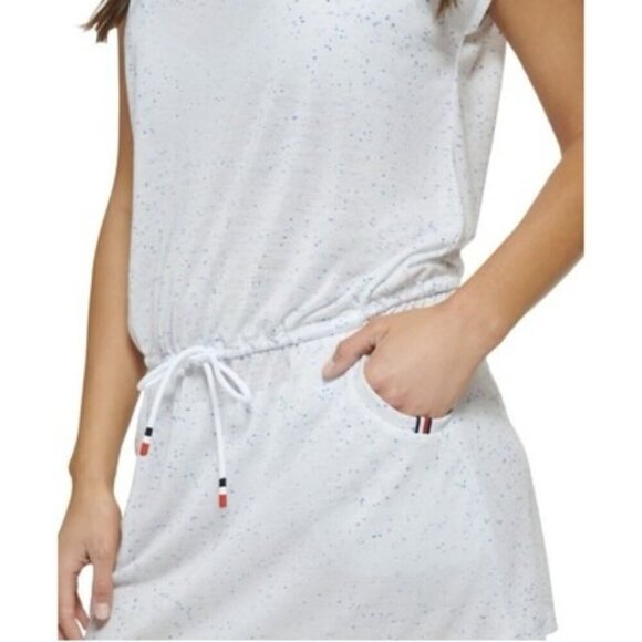 Tommy Hilfiger Women's Blue Speckled Swim Dress Cover-Up Size L/XL - Picture 3 of 6